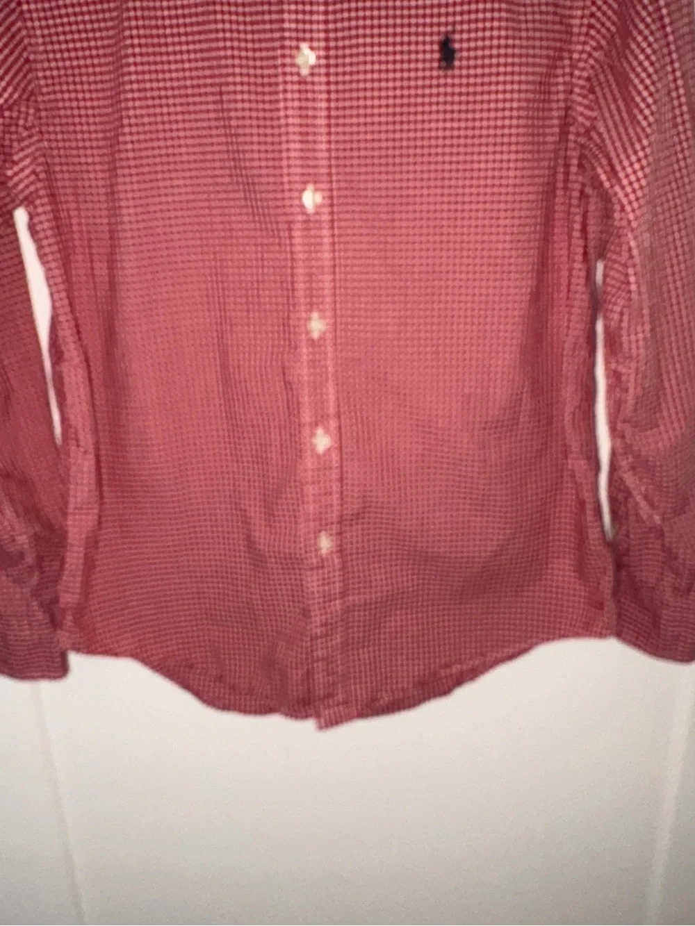 NWOT Ralph Lauren gingham check button down shirt sz L 14/16